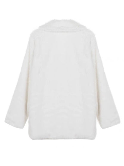 New women's suit collar mid-length coat