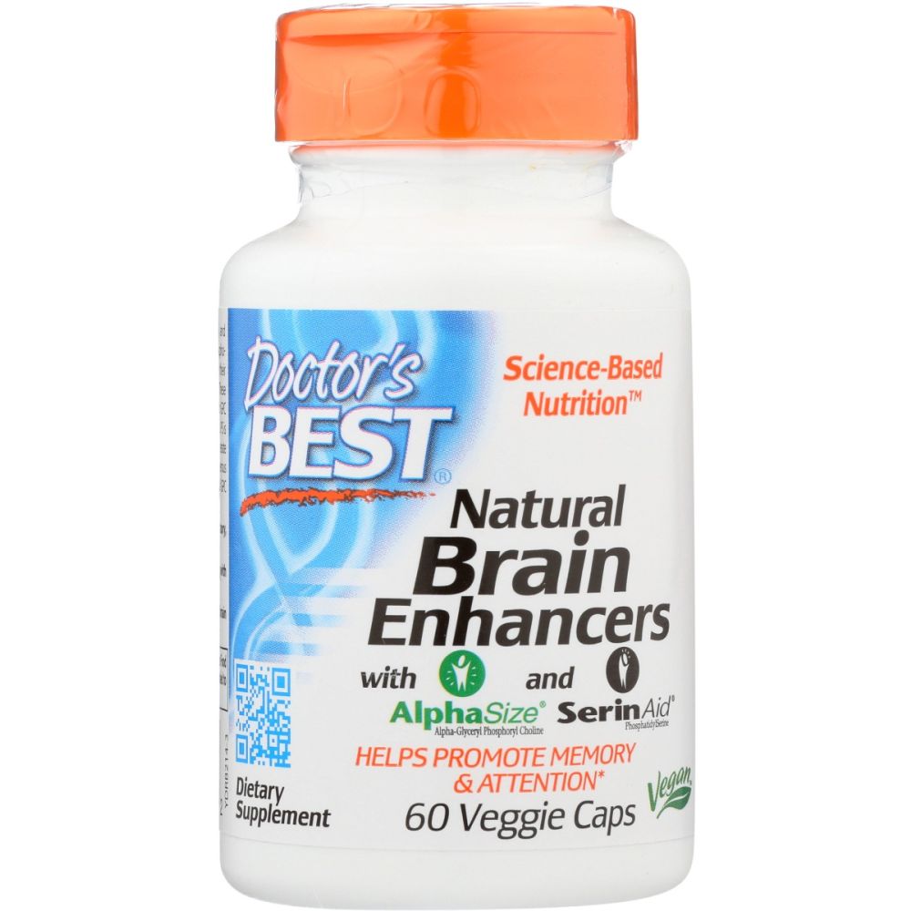DOCTORS BEST: Natural Brain Enhancers With AlphaSize and SerinAid, 60 vc