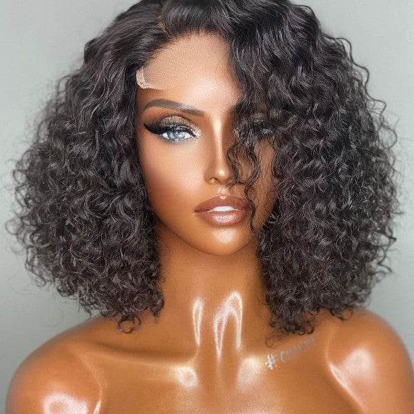 Lucky Draw  | Glueless Short Deep Wave Bob Minimalist Lace Wig 100% Human Hair