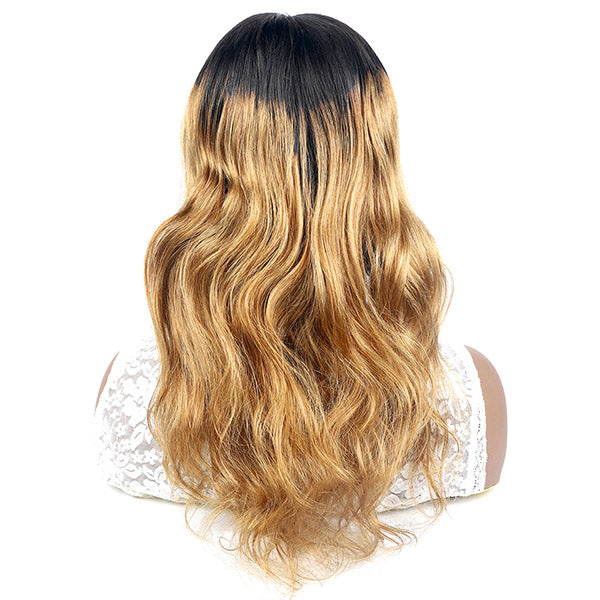Blonde Ombre Wig HD Lace Wig 13x6x1 T Part Wig Body Wave Human Hair Wigs - Healthier Me Beauty, LLC