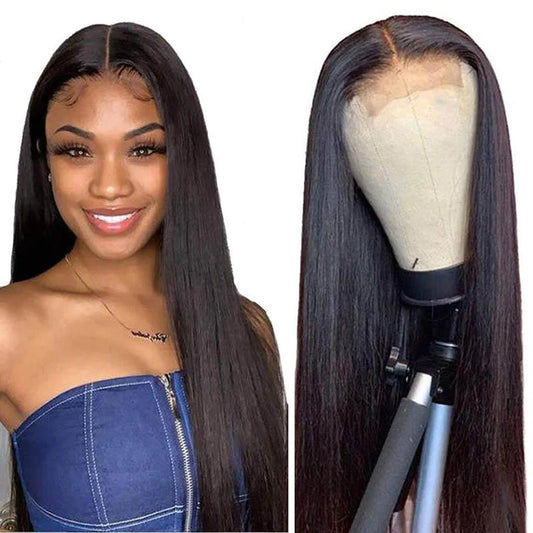 Straight Transparent Closure Wig