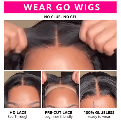 Wear Go Glueless Bob Wigs Deep Wave 5x5 Lace Closure Bob Wig Beginner Friendly